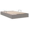 vidaXL Storage Bed with Mattress Taupe 120 x 200 cm Fabric