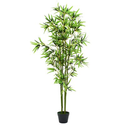 vidaXL Artificial Bamboo Plant with Pot 175 cm Green
