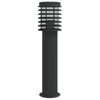 vidaXL Outdoor Floor Lamp Black 60 cm Stainless Steel