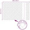 vidaXL Chain Link Fence Green 10 x 0.8 m Steel