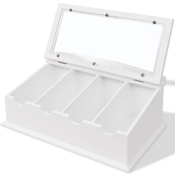 vidaXL Cutlery Tray MDF White Baroque Style