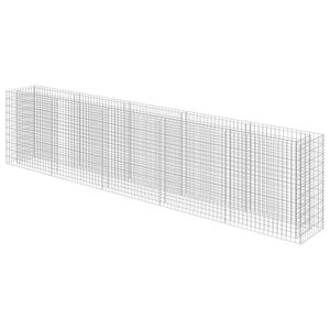 vidaXL Gabion Raised Bed Galvanised Steel 450x50x100 cm