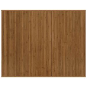 vidaXL Rug Rectangular Brown80x100 cm Bamboo