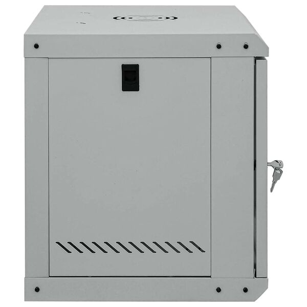 vidaXL Network Cabinet with Storage Grey 53 x 45 x 45 cm Steel
