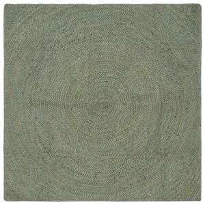 vidaXL Area Rugs Olive Green 120 x 120 cm Jute