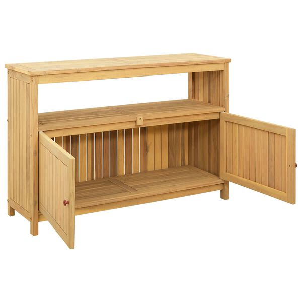 vidaXL Garden Console Table 110x35x75 cm Solid Wood Acacia