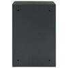 vidaXL Safe Box with Lock Dark grey 35 x 31 x 50 cm Steel