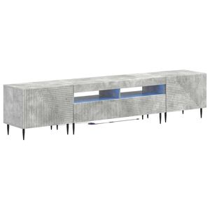 vidaXL 3 Piece LED TV Cabinet Concrete Grey Engineered Wood