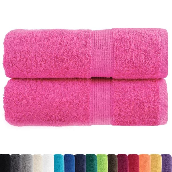 vidaXL Premium Wash Towels SOLUND 2 pcs Pink 30x30 cm 600 gsm