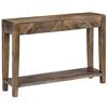 vidaXL Console Table Solid Mango Wood 118x30x80 cm