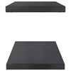 vidaXL Wall Shelves 2 pcs 75x30x3 cm Black Stainless Steel