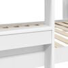 vidaXL Bunk Bed for Kids White 80 x 190 cm Engineered Wood