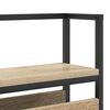 vidaXL Storage Headboard with Shelf Sonoma oak 90 cm Engineered wood
