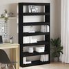 vidaXL Book Cabinet Black Oak 100 x 30 x 198 cm Engineered Wood
