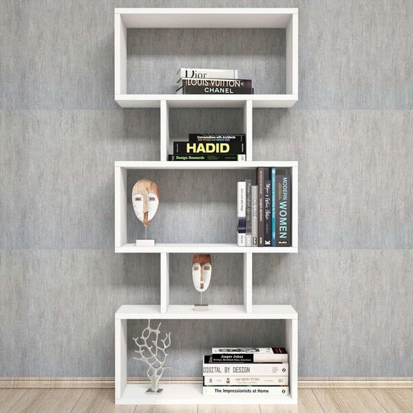 Homemania Bookcase Iona 60x22x130cm White