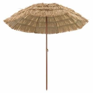 vidaXL Beach Parasol Natural 205 x 205 x 210 cm Polyester and Steel