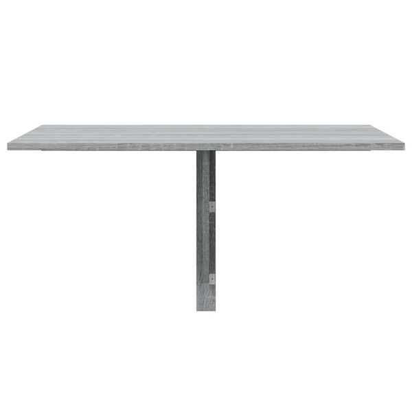 vidaXL Folding Wall Table Grey Sonoma 100x60x56 cm Engineered Wood