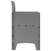 vidaXL Garden Chair 2 pcs Light grey 53 x 49 x 85 cm PP