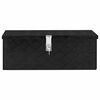 vidaXL Storage Box Black 70x31x27 cm Aluminium