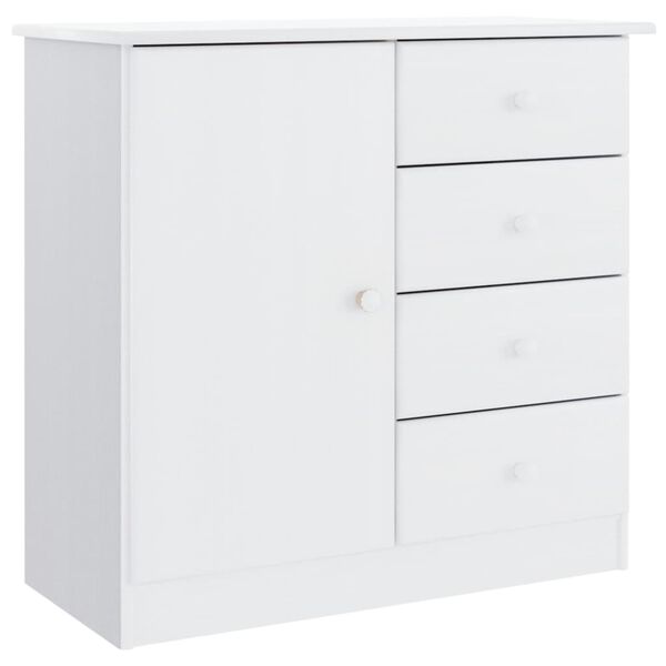 vidaXL Sideboard ALTA White 77x35x73 cm Solid Wood Pine
