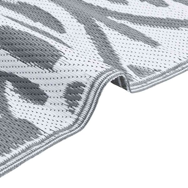 vidaXL Outdoor Rug ARAKIL Light grey 300 x 400 cm PP