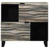 vidaXL Sideboard White 80 x 33 x 75 cm Solid mango wood