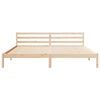 vidaXL Bed Frame Brown 215.5 x 205.5 x 69.5 cm Solid Pine Wood