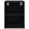 vidaXL Hanging Cabinet Black Oak 30 x 29.5 x 40 cm Engineered Wood