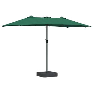 vidaXL Garden Parasol Green 385 x 209 x 244 cm Fabric