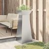 vidaXL Pillar Planter Silver 40 x 40 x 100 cm