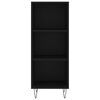 vidaXL Highboard Black 34.5x32.5x180 cm Engineered Wood
