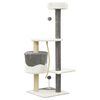 vidaXL Cat Tree with Sisal Scratching Posts Grey and White 120 cm