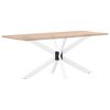 vidaXL Dining Table Leg Spider Shape White 150x78x(72-73) cm Steel