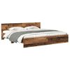 vidaXL Bed Frame with Headboard Old Wood 180 x 200 cm Engineered Wood