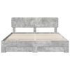 vidaXL Bed Frame Concrete Grey 180 x 200 cm Engineered Wood
