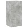 vidaXL TV Wall Cabinet with LED Lights Concrete Grey 40.5x35x80 cm