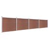 vidaXL Fence Panel Set WPC 699x146 cm Brown