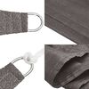 vidaXL Sunshade Sail 160 g/m² Anthracite 2.5x2.5 m HDPE