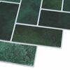vidaXL Herringbone Tile 50 pcs Dark Green 30 x 30 cm