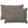 vidaXL Cushion with Pillow HOUTEN 2 pcs Light Grey Velvet