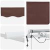 vidaXL Automatic Retractable Awning with LED Brown 300x250 cm