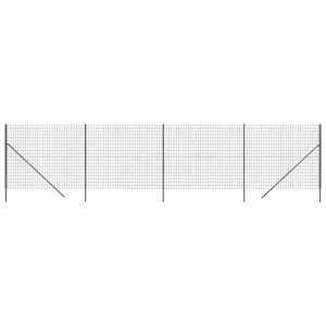 vidaXL Wire Mesh Fence Anthracite 2x10 m Galvanised Steel