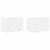vidaXL Hanging Cabinet 2 pcs White Engineered Wood