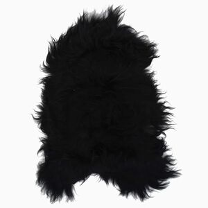 vidaXL Icelandic Sheepskin Chair Cover Black 70x110 cm
