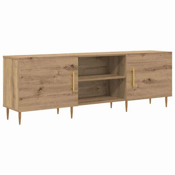 vidaXL TV Cabinet Artisan oak 150 x 30 x 50 cm Engineered wood