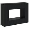 vidaXL Console Table Striped Black 101 x 29 x 74 cm Engineered Wood