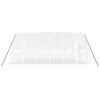 vidaXL Greenhouse with Steel Frame White 36 m&sup2; 6x6x2.85 m