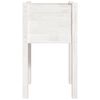 vidaXL Garden Planter White 40x40x70 cm Solid Pinewood