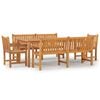 vidaXL 5 Piece Garden Dining Set Solid Wood Teak