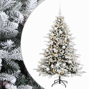 vidaXL Artificial Christmas Tree with Bauble 120 cm 150 LEDs